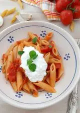 Ricetta PENNE POMODORINI E STRACCIATELLA