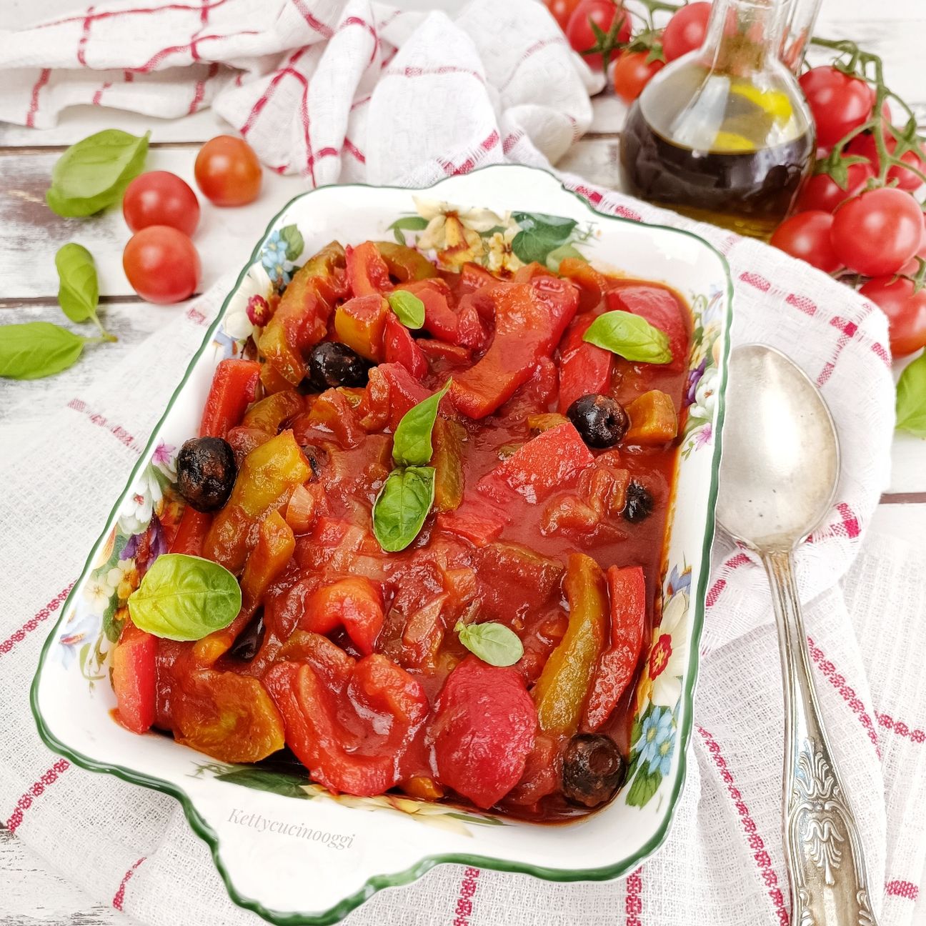 PEPERONI IN AGRODOLCE CON OLIVE