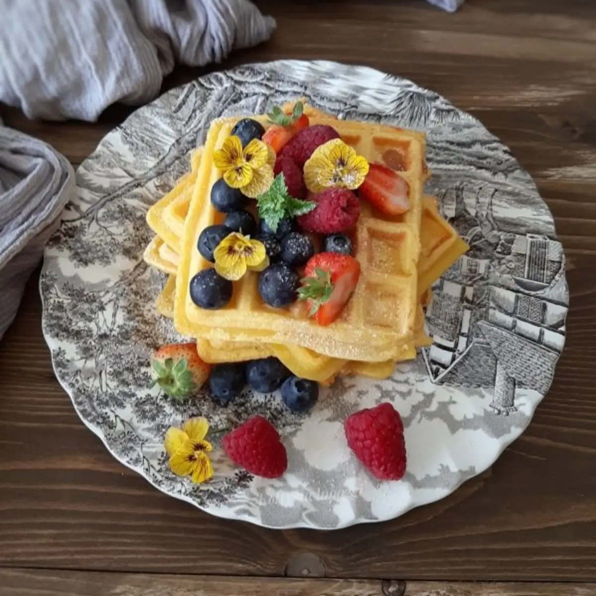 Ricetta WAFFEL DOLCI AI FRUTTI ROSSI di kettycucinooggi