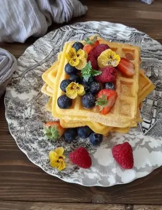 Ricetta WAFFEL DOLCI AI FRUTTI ROSSI di kettycucinooggi