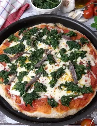 Ricetta PIZZA FRIARIELLI E ACCIUGHE di kettycucinooggi