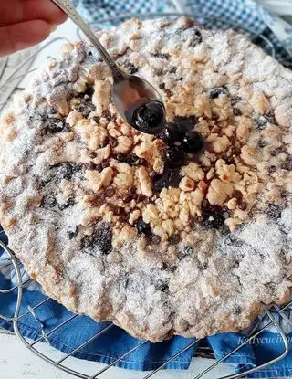 Ricetta SBRICIOLATA CREMA DI RICOTTA MASCARPONE ALLE AMARENE di kettycucinooggi