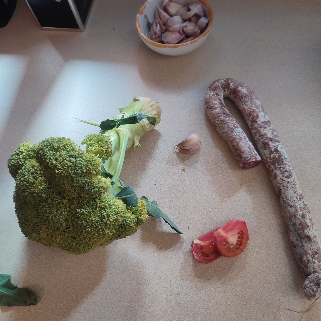 Cavolfiore e salame
