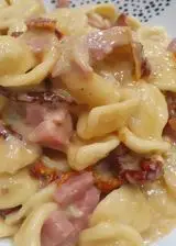 Ricetta Orecchiette con mortadella, gorgonzola e pomodorini secchi