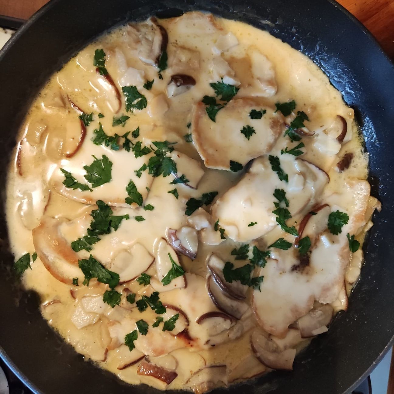 Polenta porcini e gorgo