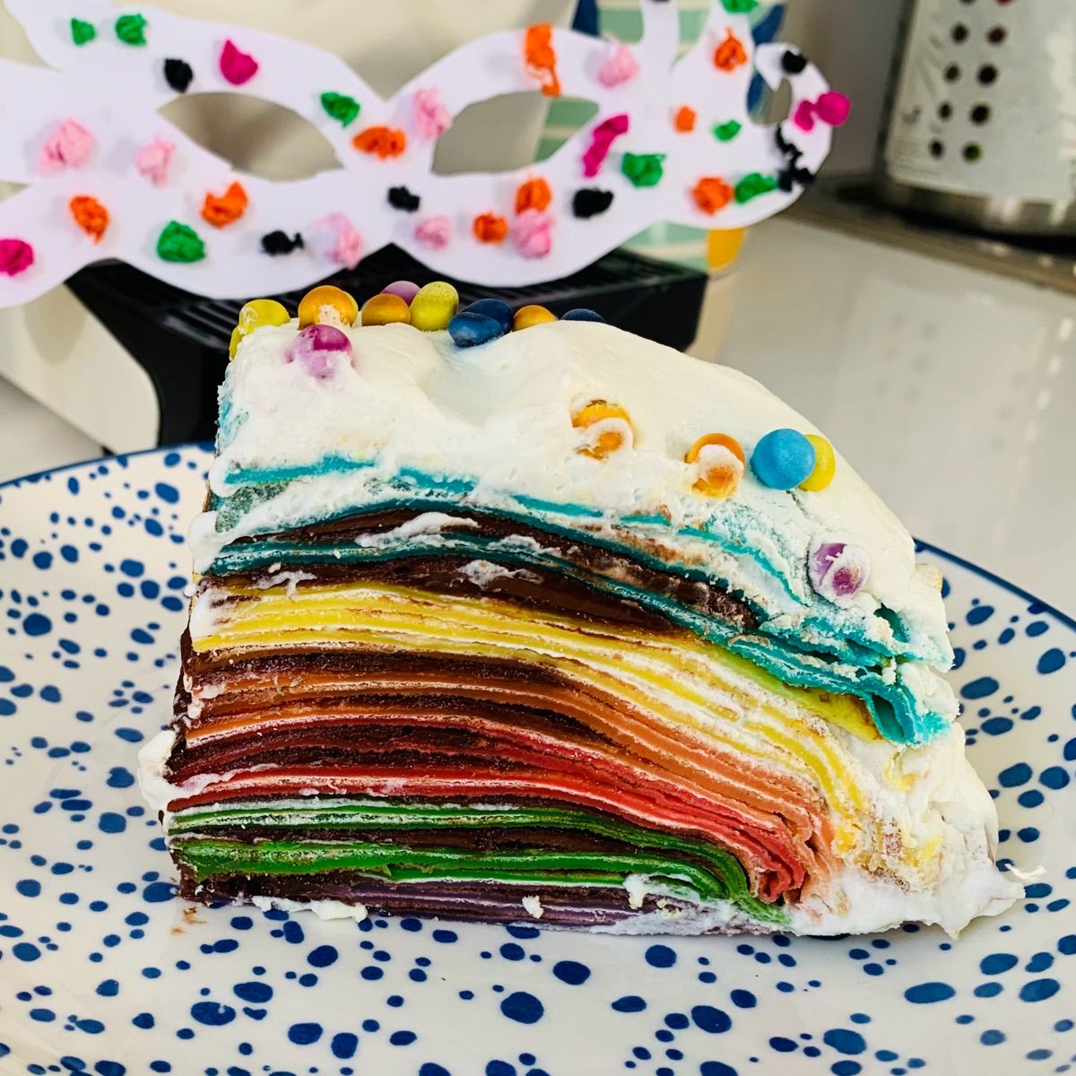 Torta creps Arlecchino