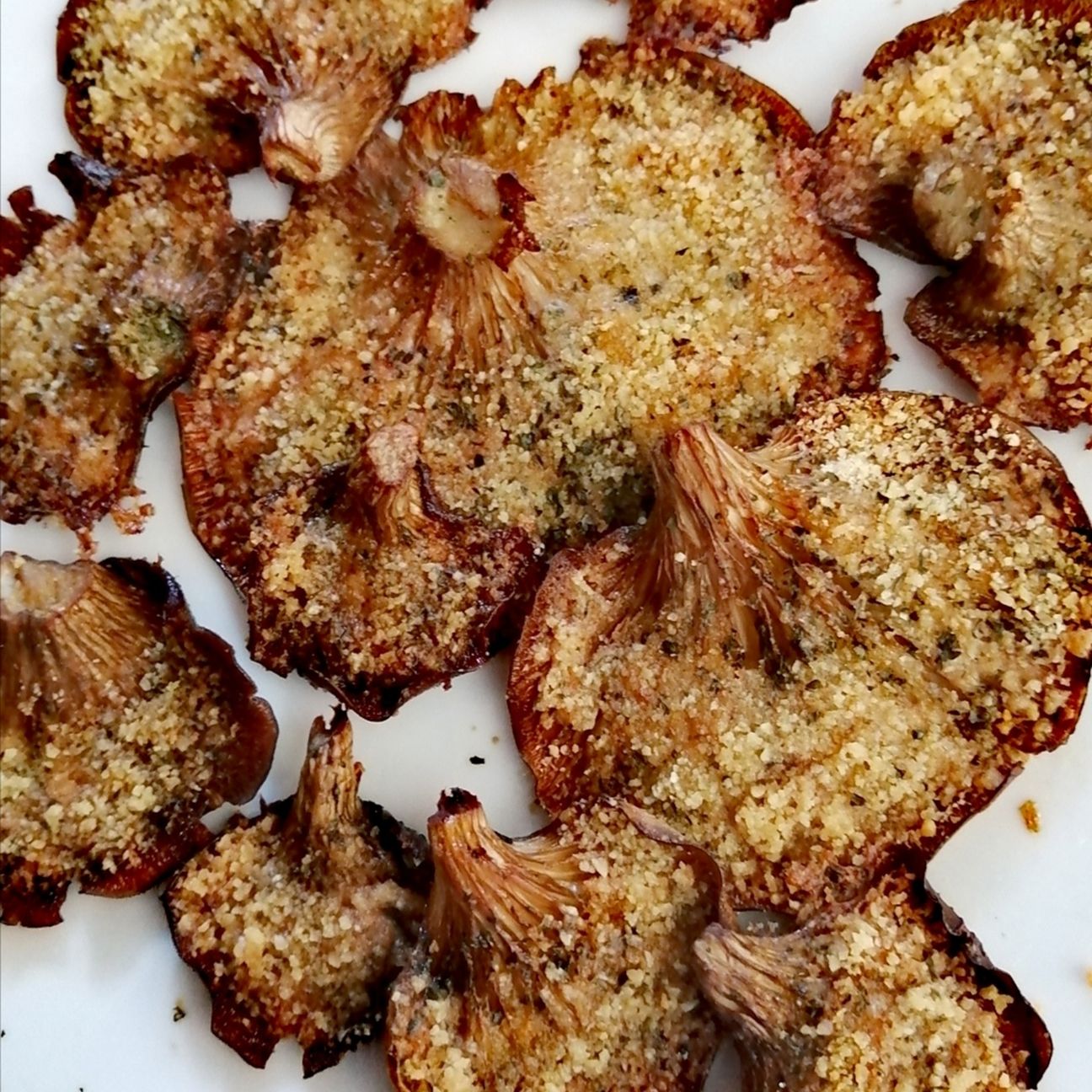 Funghi gratinati al forno