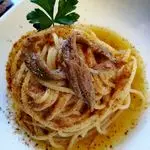 Ricetta Spaghetti con alici, colatura e bottarga di muggine