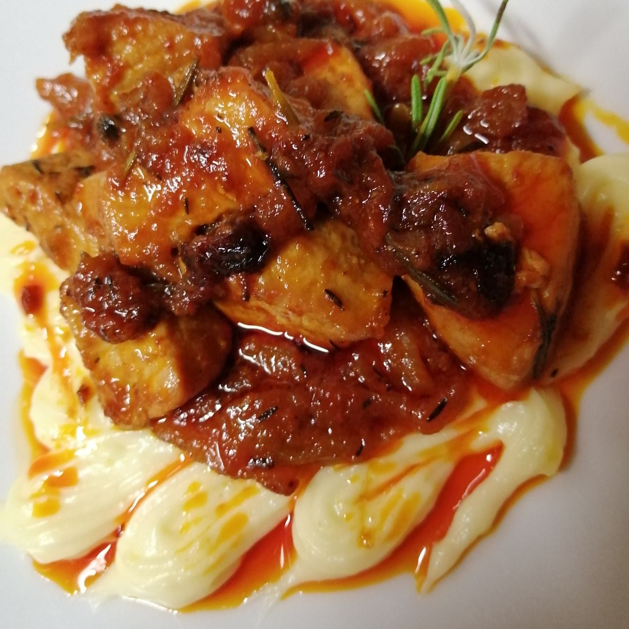 Spezzatino di maiale con pure'