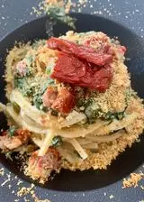 Ricetta Spaghetti robiola, spinaci e pomodorini secchi