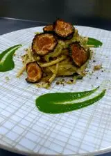 Ricetta Tonno zucchine e crema di menta