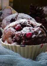 Ricetta Muffin al cioccolato fondente e frutti di bosco