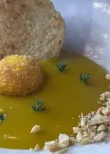 Ricetta Tuorlo fritto su crema di patate alla curcuma 🌿