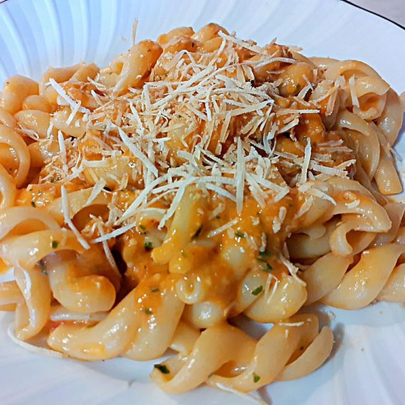 Fusilli al pesto trapanese