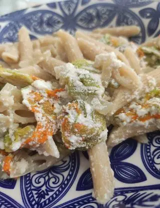 Ricetta Pennette ai cereali con ricotta e fiori di zucca di francesca.mangone