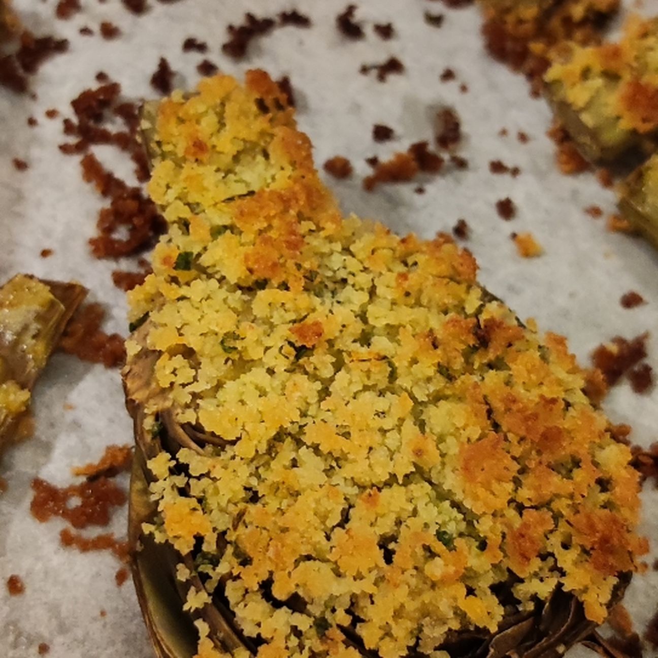 Carciofi gratinati al forno