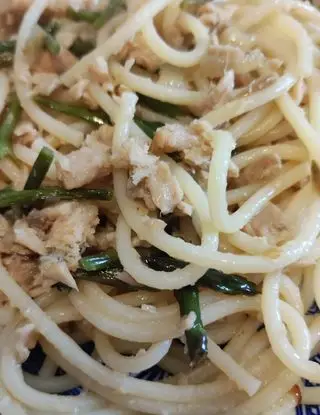 Ricetta Spaghetti tonno e asparagi selvatici di francesca.mangone