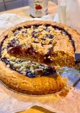 Ricetta Torta Crostata con confettura extra di lamponi senza glutine