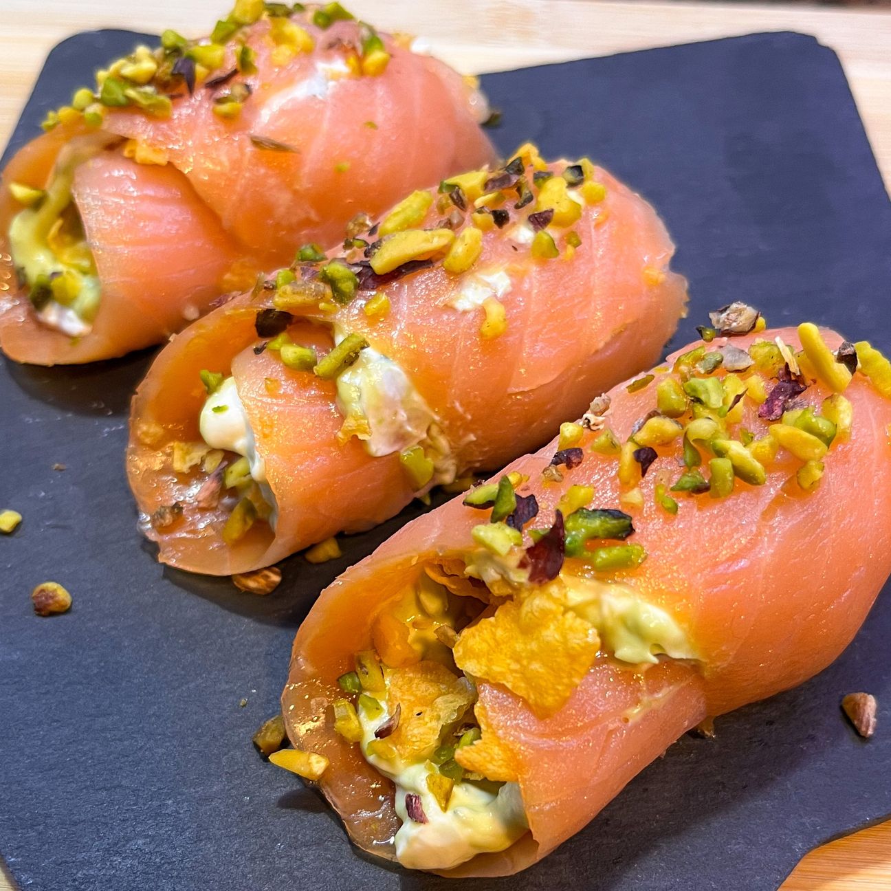 Involtini di salmone affumicato gourmet