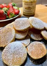 Ricetta Mini pancakes con cuore di crema al pistacchio