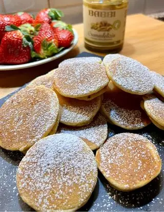 Ricetta Mini pancakes con cuore di crema al pistacchio di giadaconti