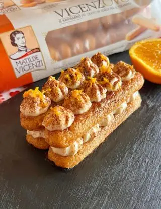 Ricetta Tiramisù con crema al mascarpone al liquore allo zabaione e bagna all’arancia di giadaconti