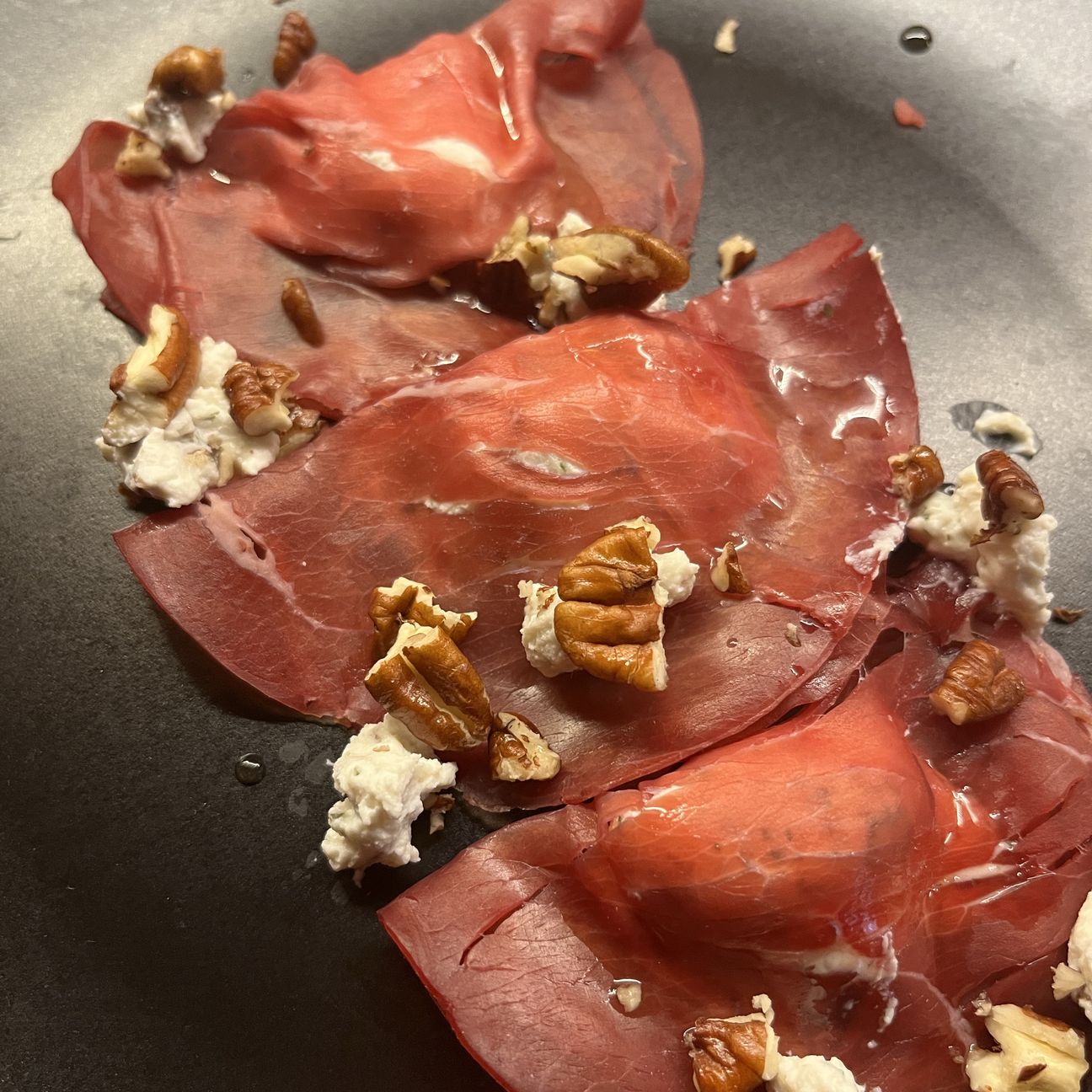Mezze lune di bresaola e ricotta