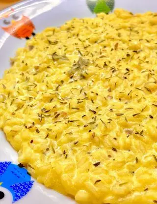 Ricetta Risotto con ricotta, gorgonzola, zafferano, erbe aromatiche di giadaconti