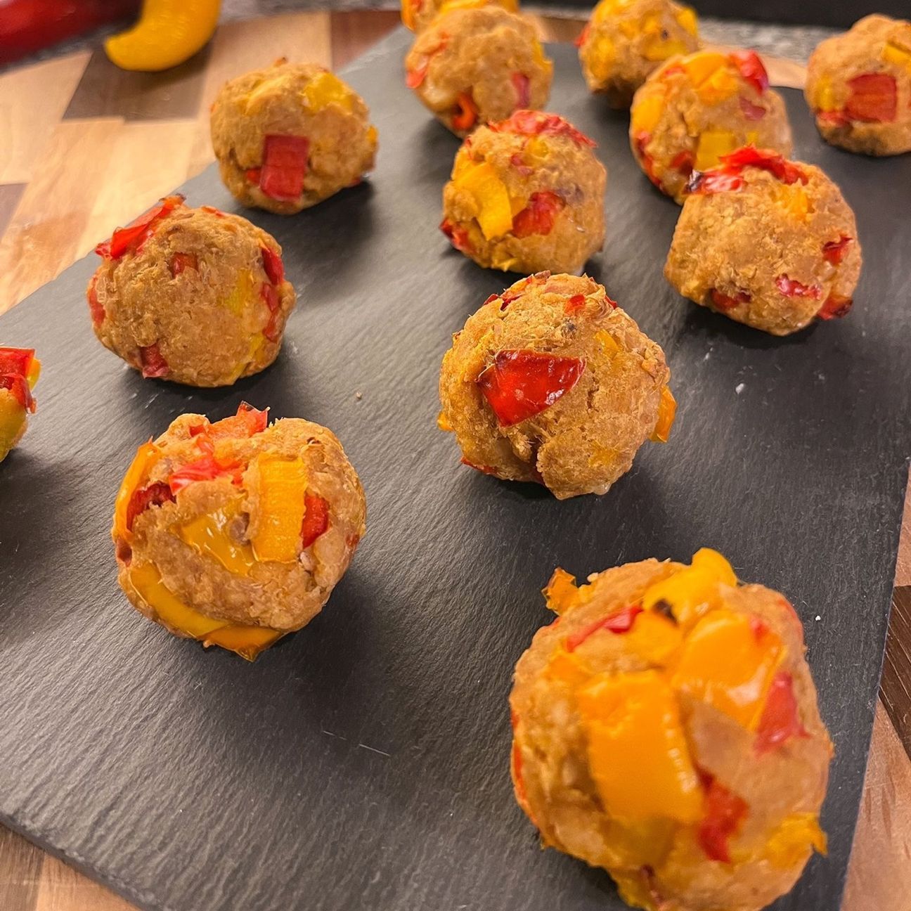 Polpette di tonno e peperoni