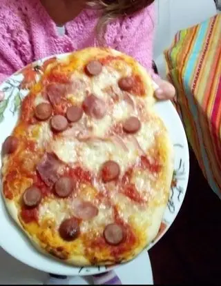 Ricetta Pizza ai wurstel di melril6996