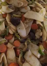 Ricetta Gnocchi di riso con verdure e funghi