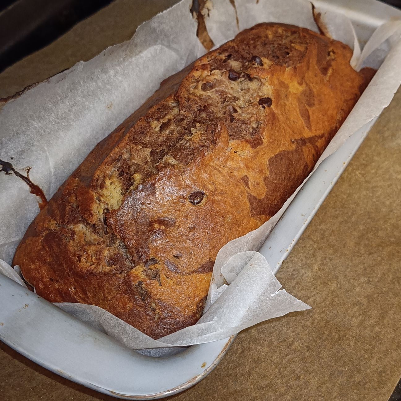 Banana bread marmorizzato