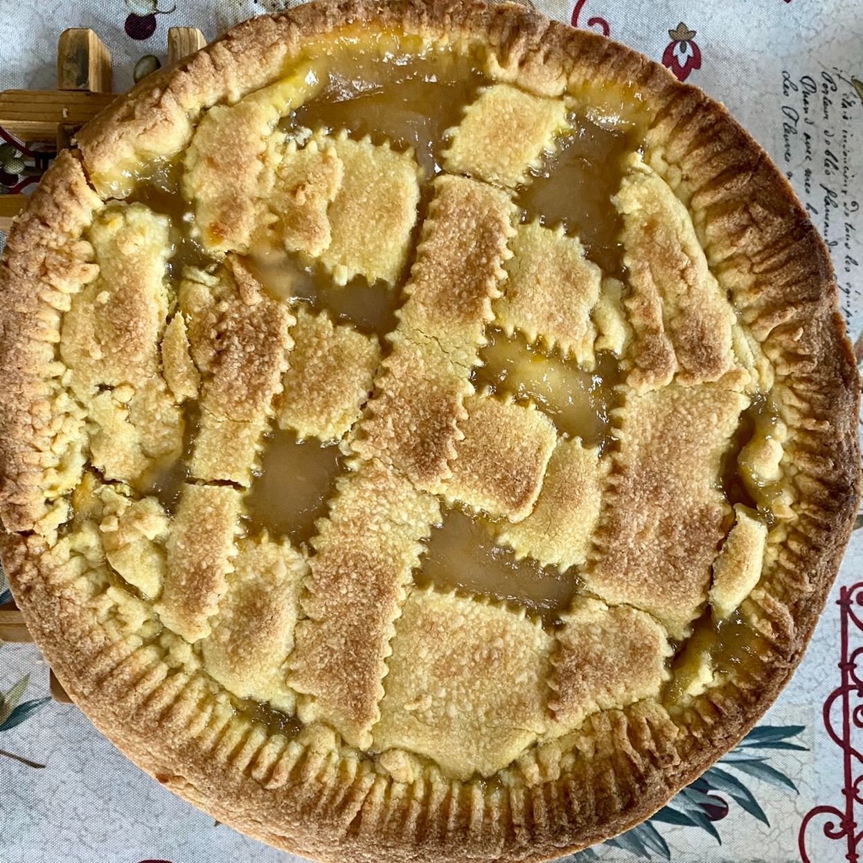 Crostata alla marmellata di pere