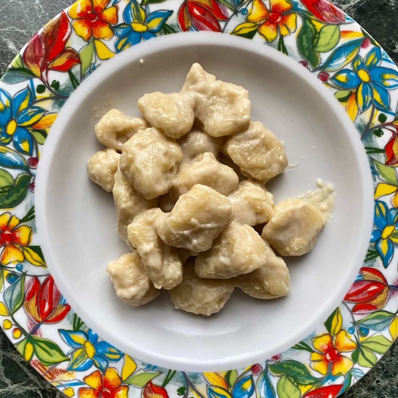 Gnocchi di patate con crema di pesce spada