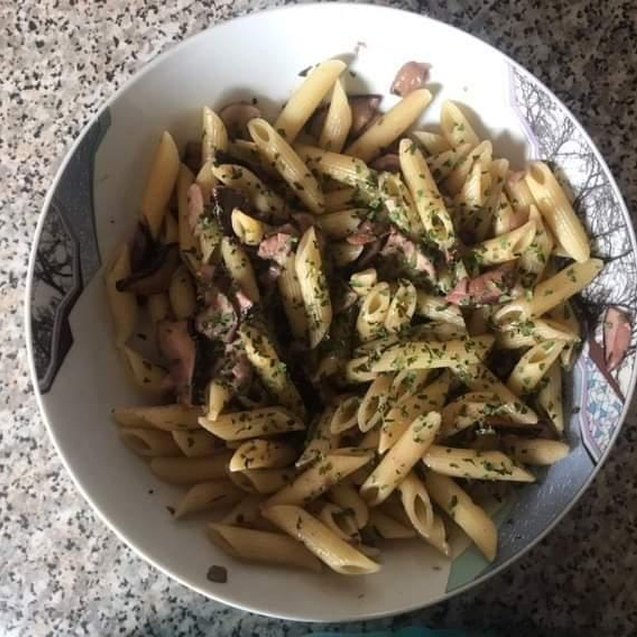Penne rigate con i funghi..