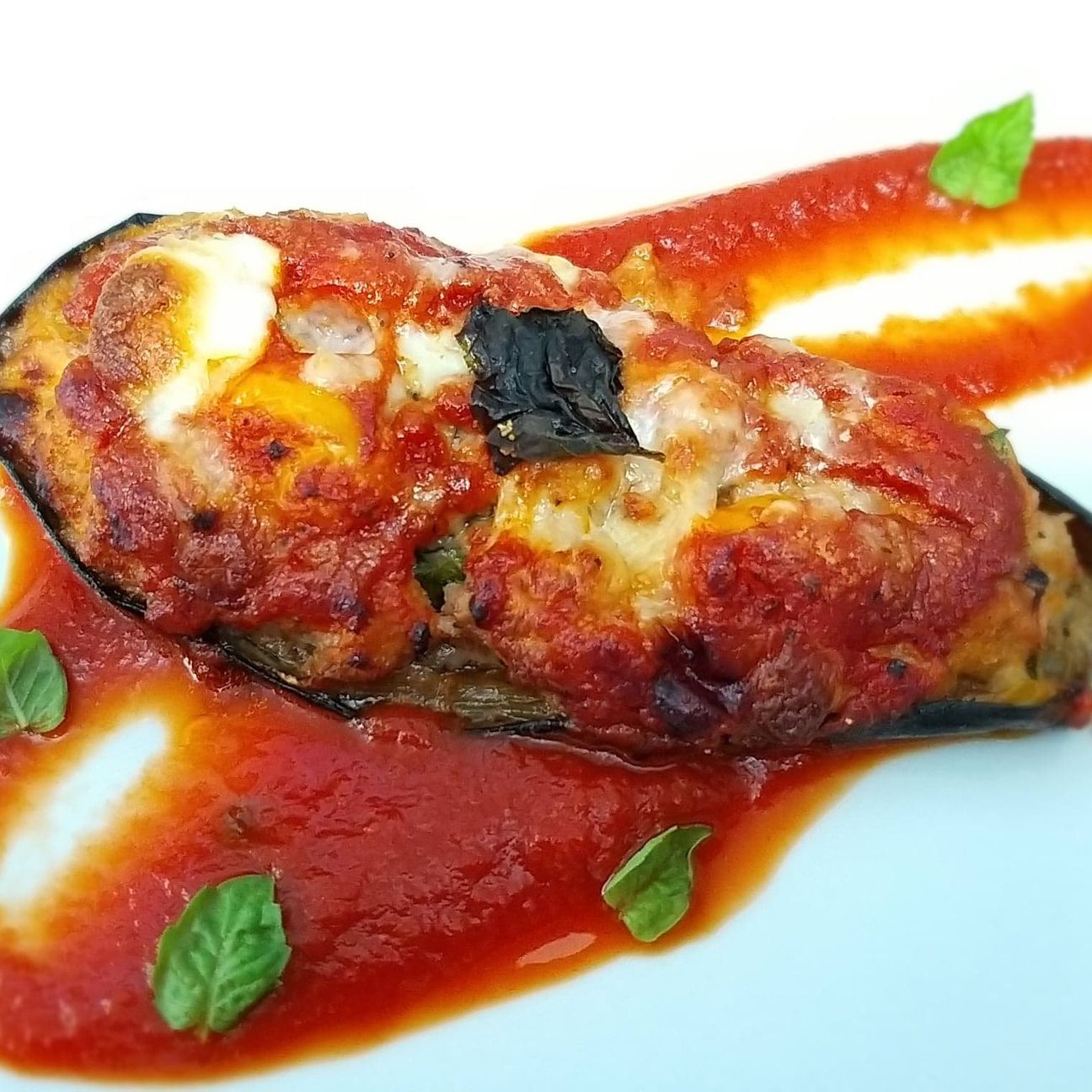 Barchetta di Melanzana Ripiena