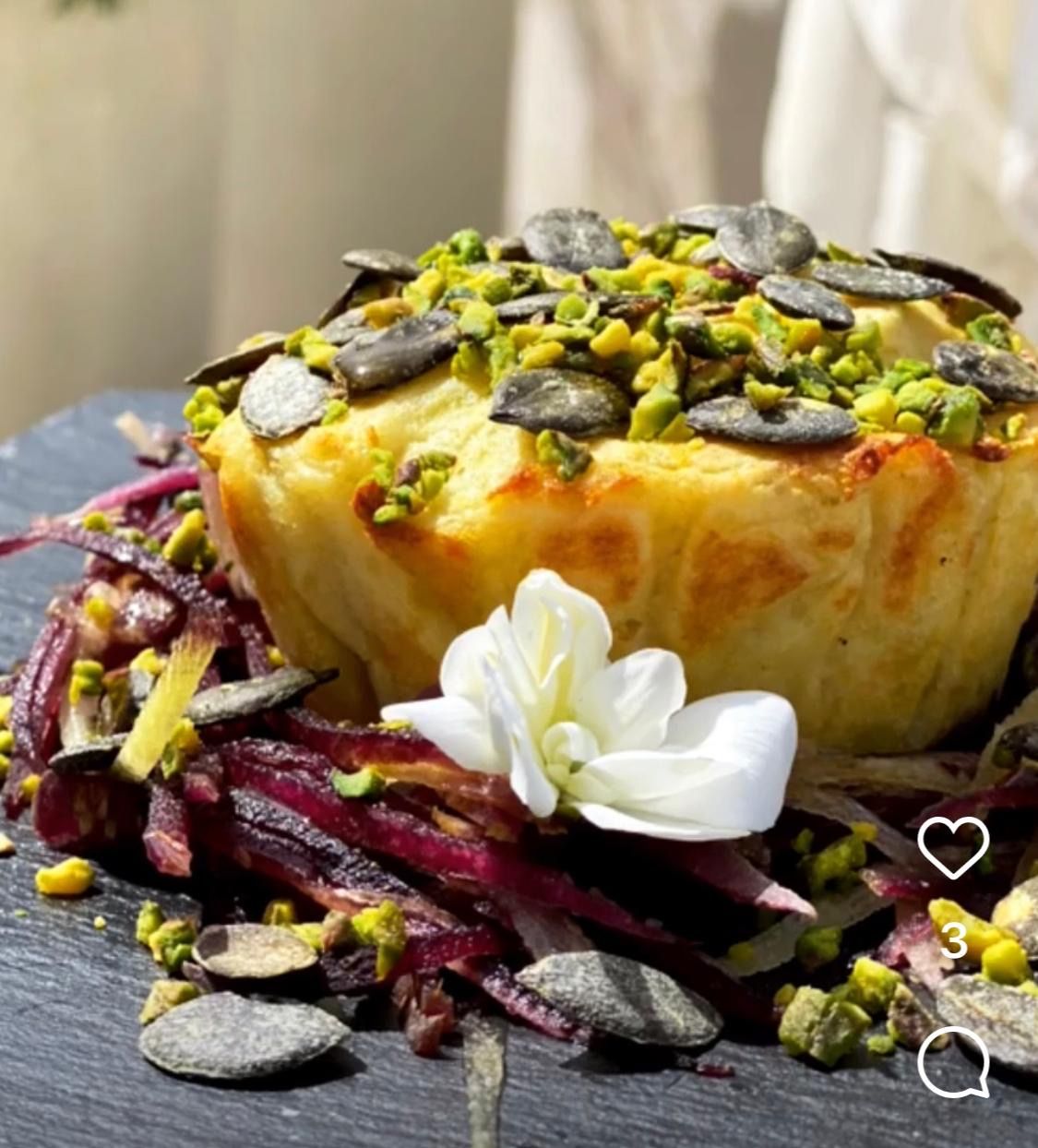 Tortino di patate ripieno di stracciatella pugliese