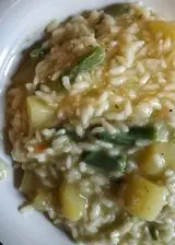 Ricetta Risotto con pesto, patate e fagiolini