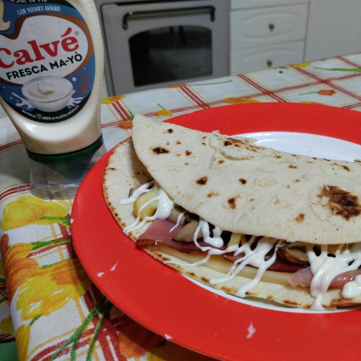 CESTINI DI PIADINA (forno e friggitrice ad aria) - Tortilla bowl salad  (oven and air fryer) 