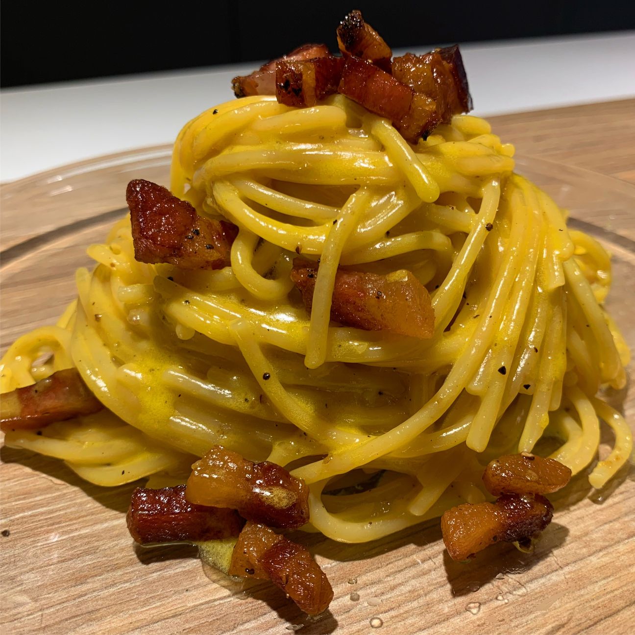 Spaghettone alla carbonara