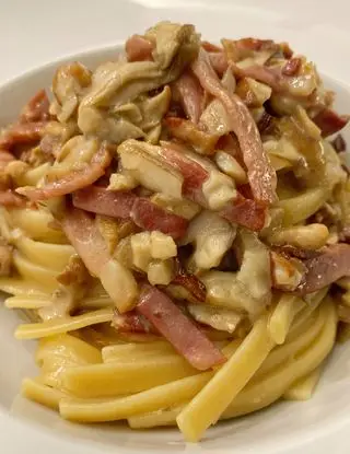 Ricetta Fettucce funghi porcini e speck di maccaro_paraosteria