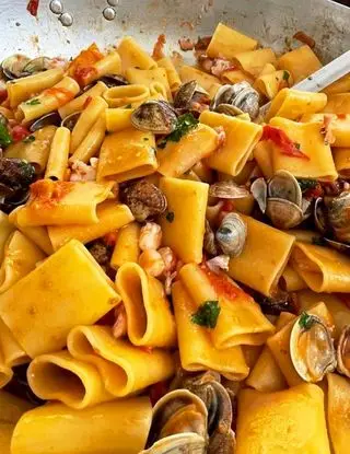 Ricetta Pacchero vongole e telline di maccaro_paraosteria