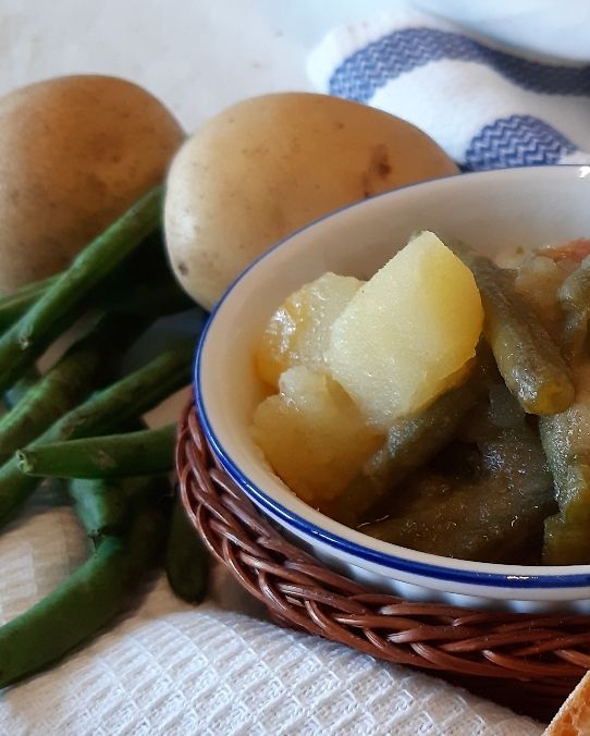 Minestra patate e fagiolini