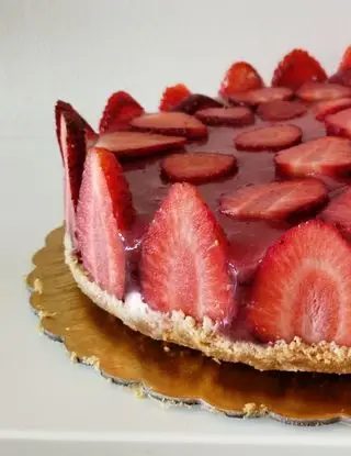 Ricetta Cheesecake fragolosa vegana di peppoalt
