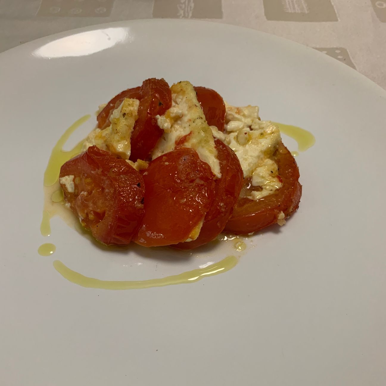 Feta e pomodori grigliati al forno