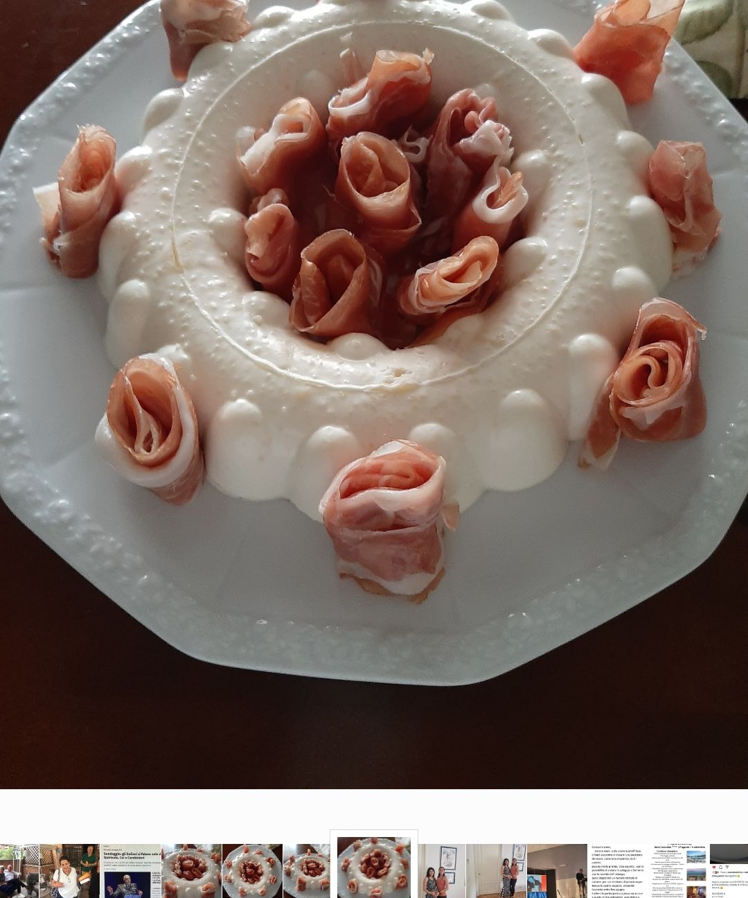 Panna cotta alla robiola e pecorino