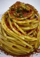 Ricetta Spaghetti al finocchietto selvatico e bottarga