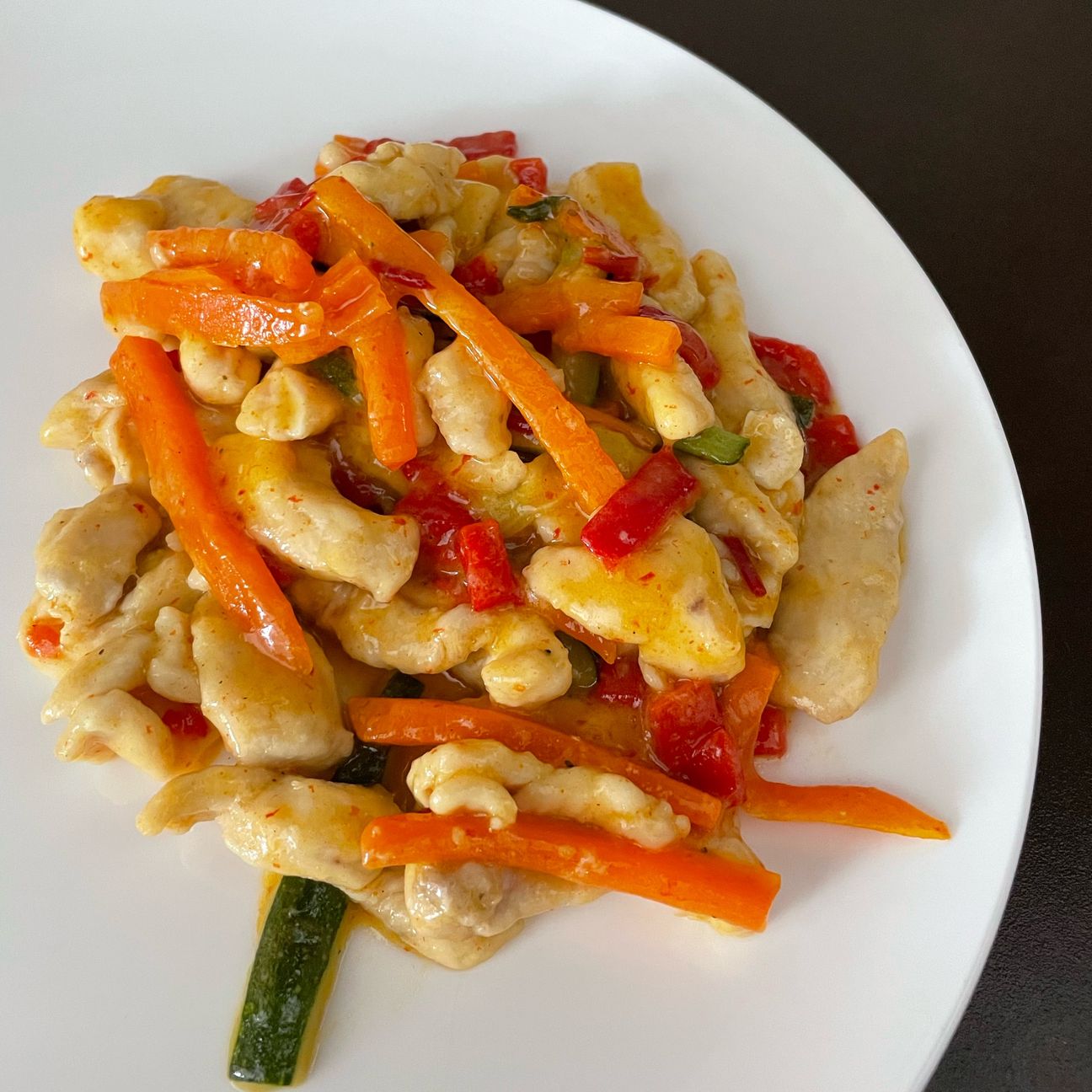 Straccetti di pollo con verdure