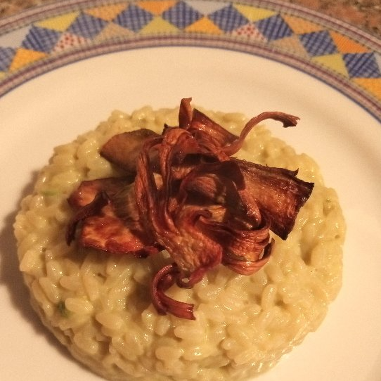 Risotto con crema di Gambi di carciofi