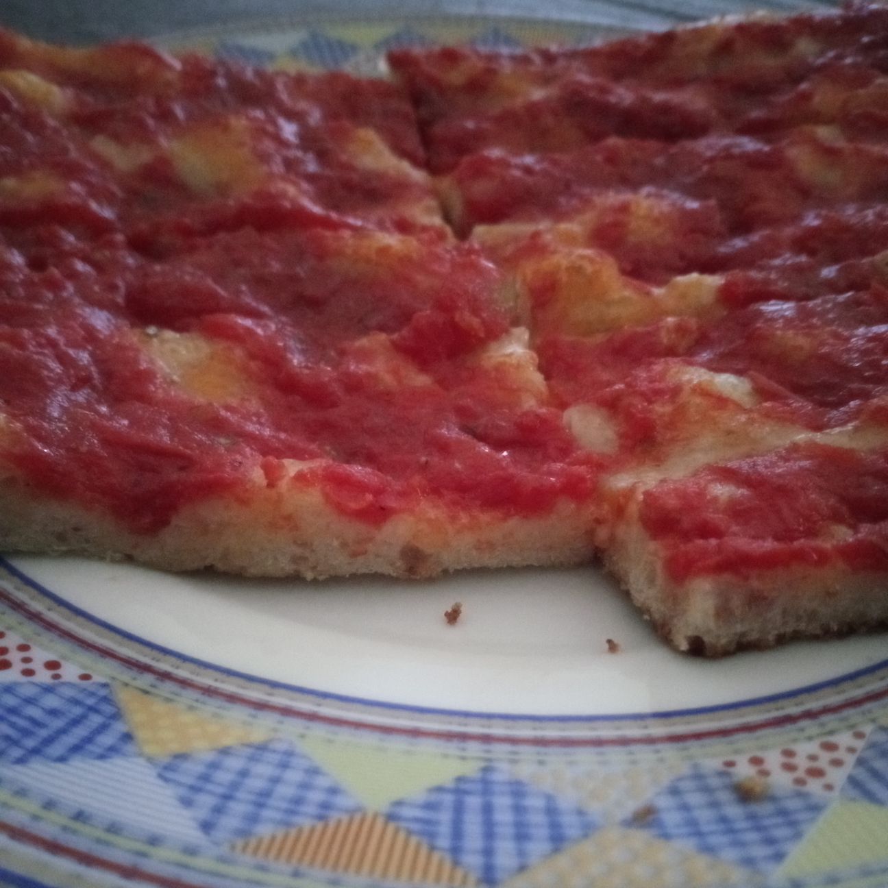 Pizza rossa come dal fornaio